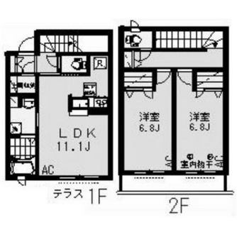 東京都中野区上鷺宮３丁目 賃貸アパート 2LDK