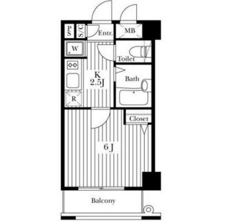 東京都中野区大和町１丁目 賃貸マンション 1K