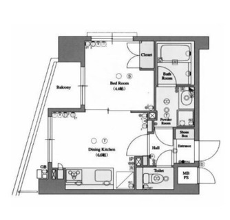 東京都中野区中央２丁目 賃貸マンション 1DK